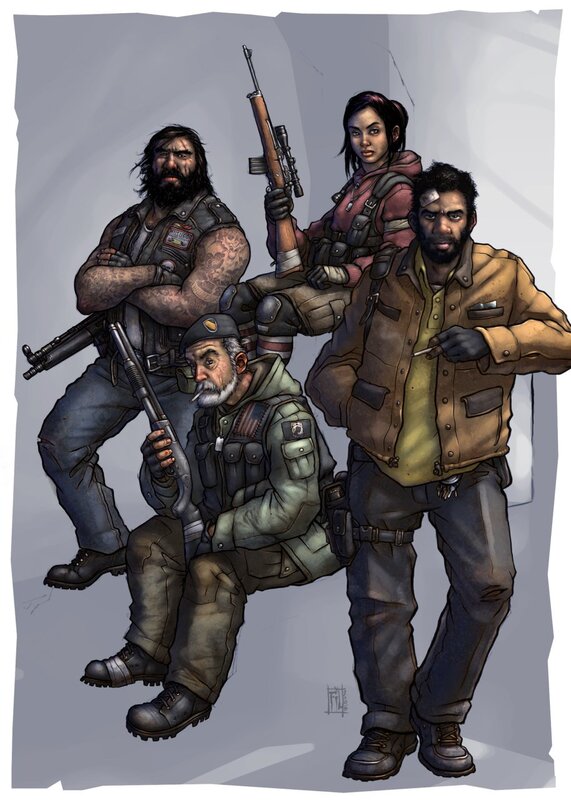 post-apocalyptic squad portrait