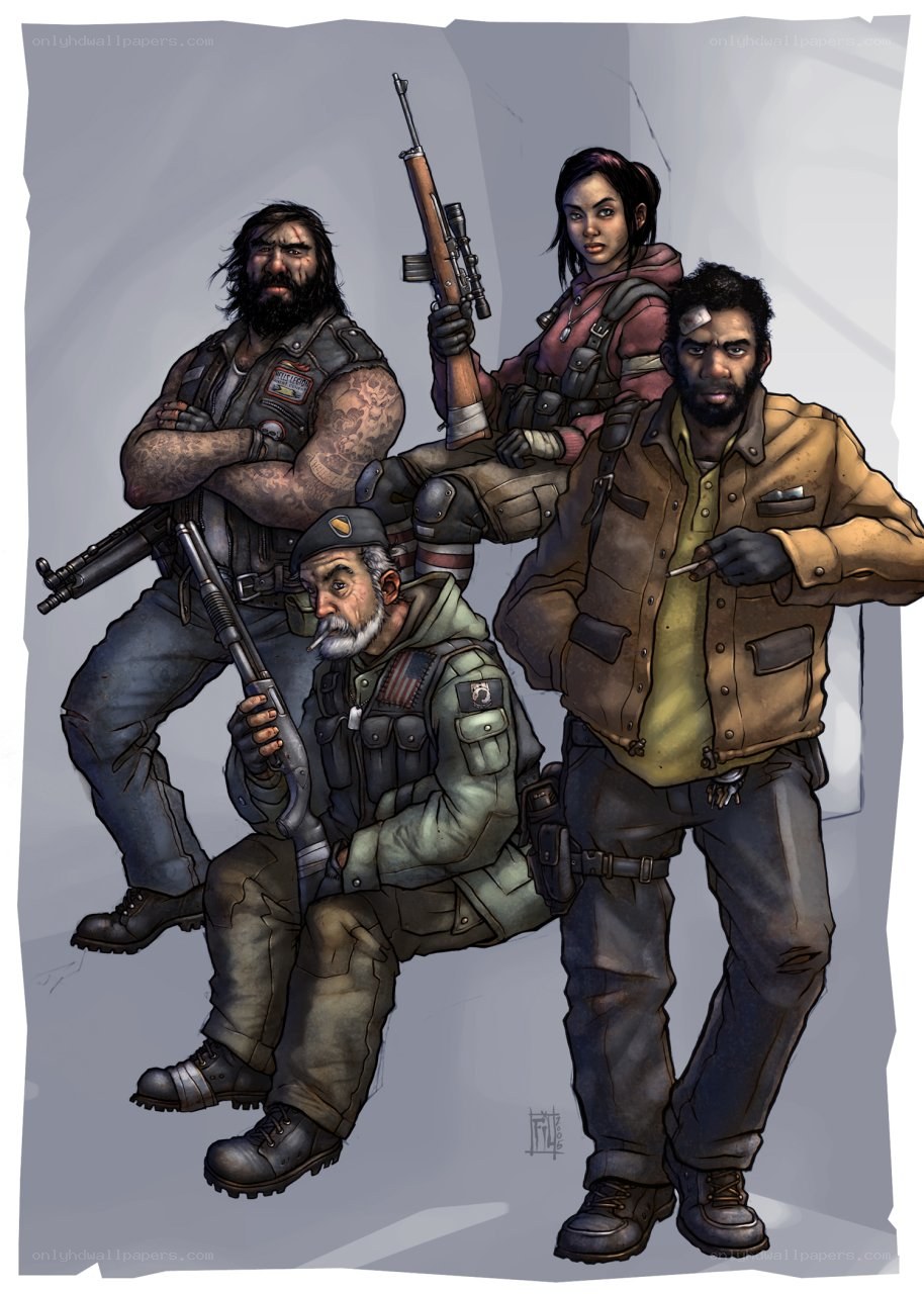 post-apocalyptic squad portrait