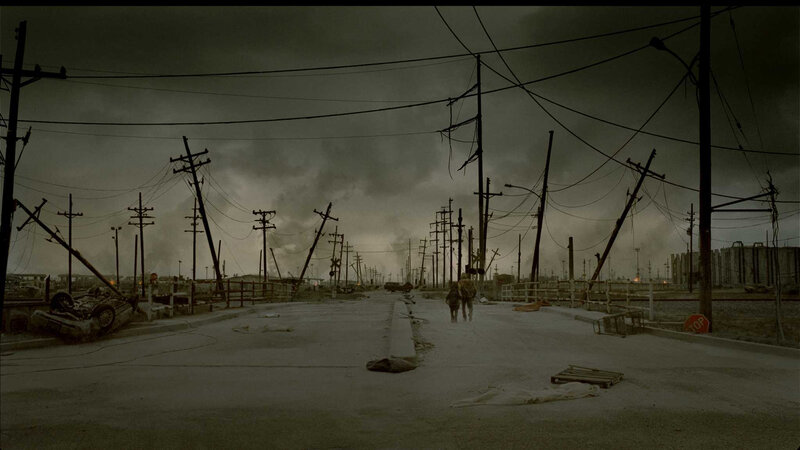 Post-apocalyptic street scene