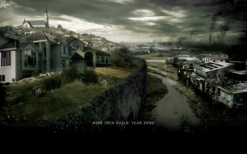 Post-apocalyptic town divide