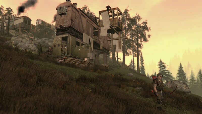 Post-apocalyptic train settlement