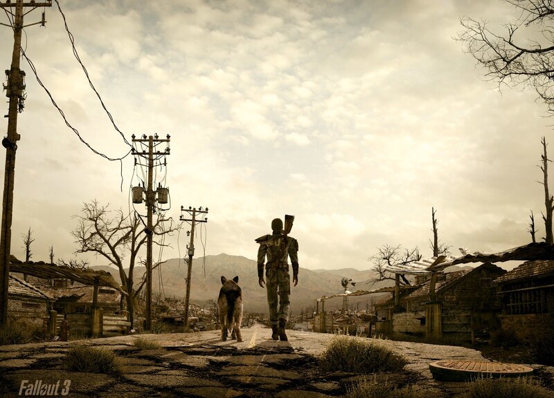 Post-apocalyptic Traveler — Brown, Desolate, Afternoon, Digital Art