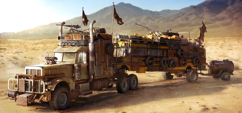 Post-apocalyptic Truck — Brown