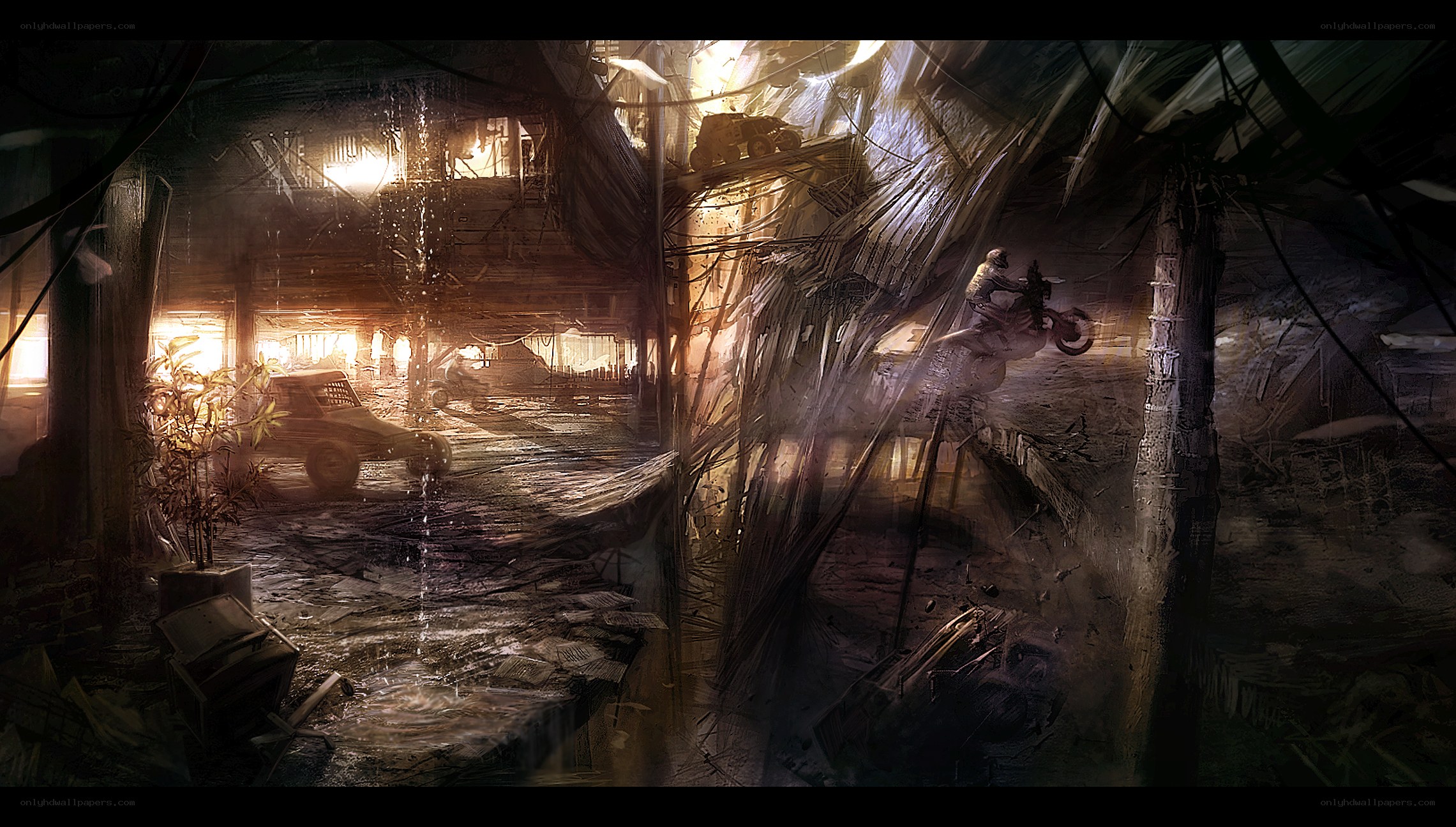 Post-apocalyptic underground city