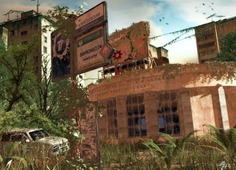 Post-apocalyptic urban decay
