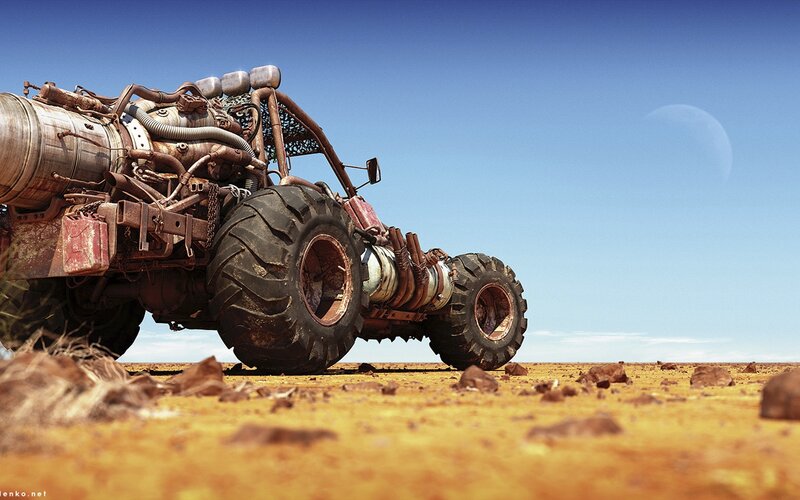 Post-apocalyptic Vehicle — Blue