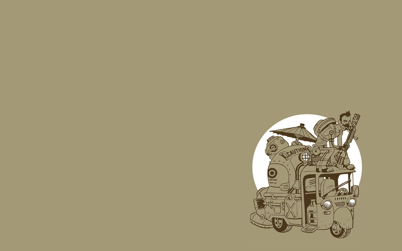 post-apocalyptic vehicle illustration