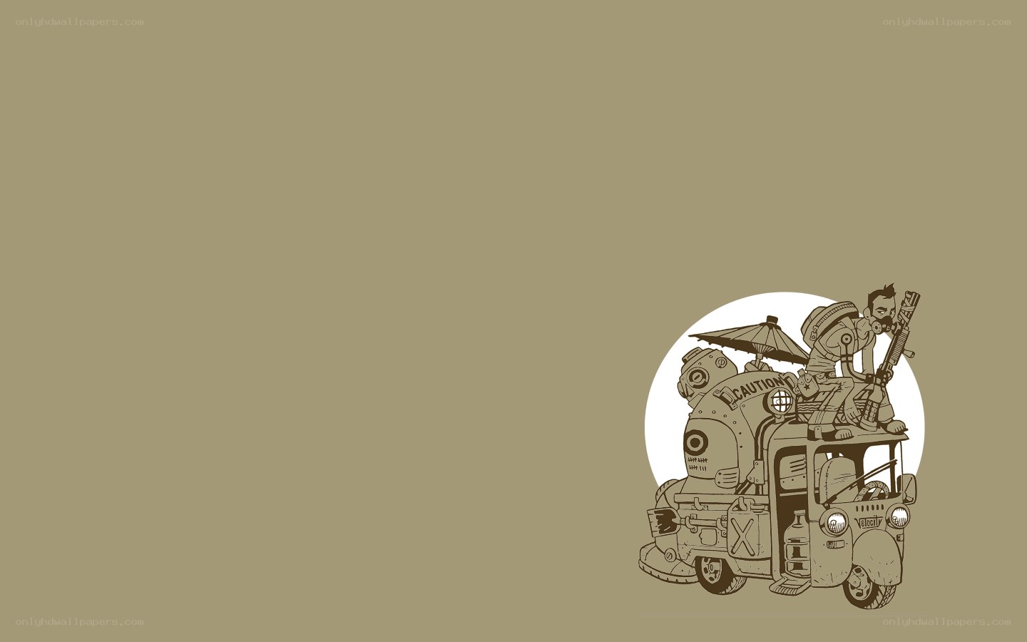 post-apocalyptic vehicle illustration