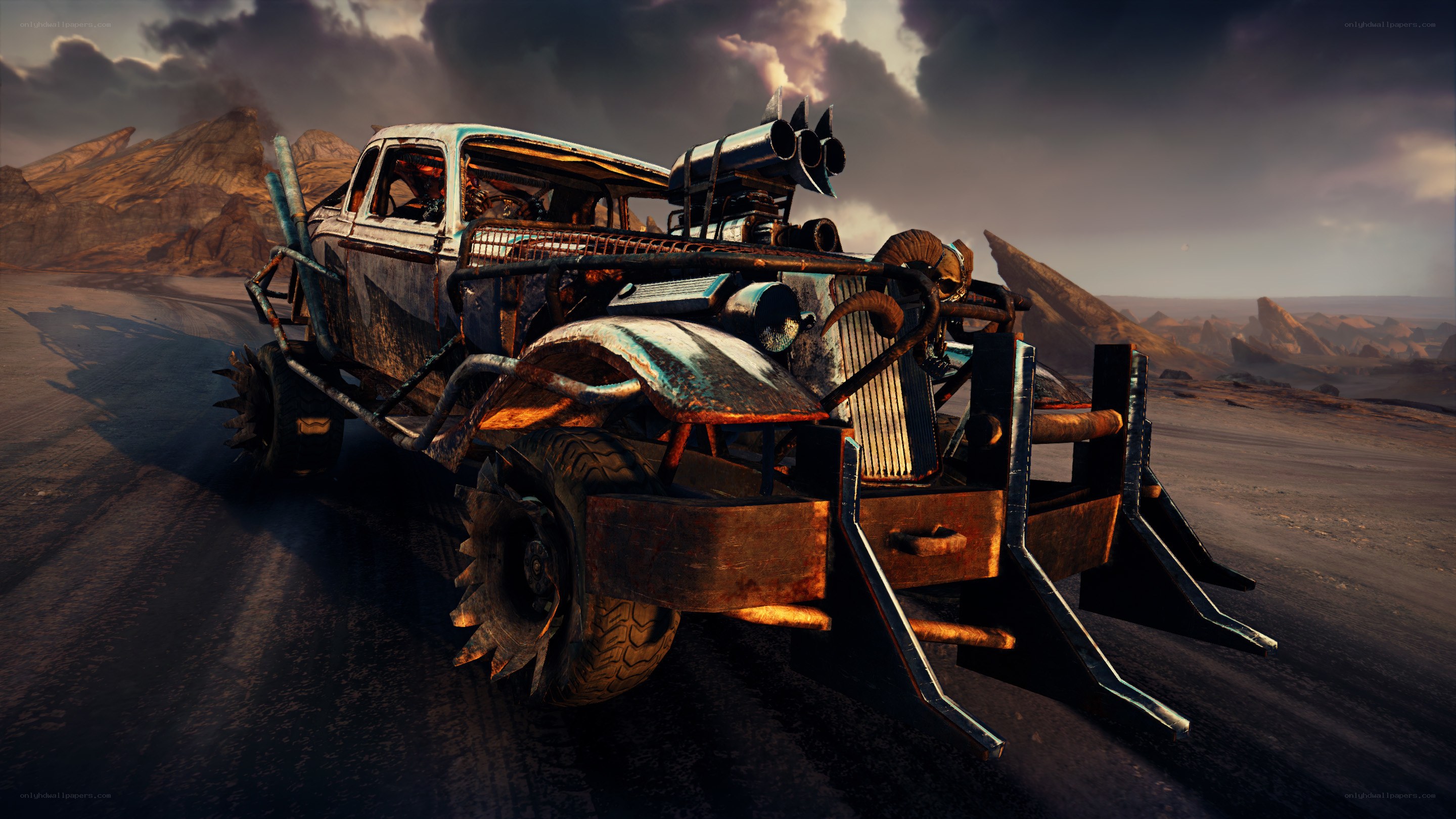 post-apocalyptic vehicle in desert