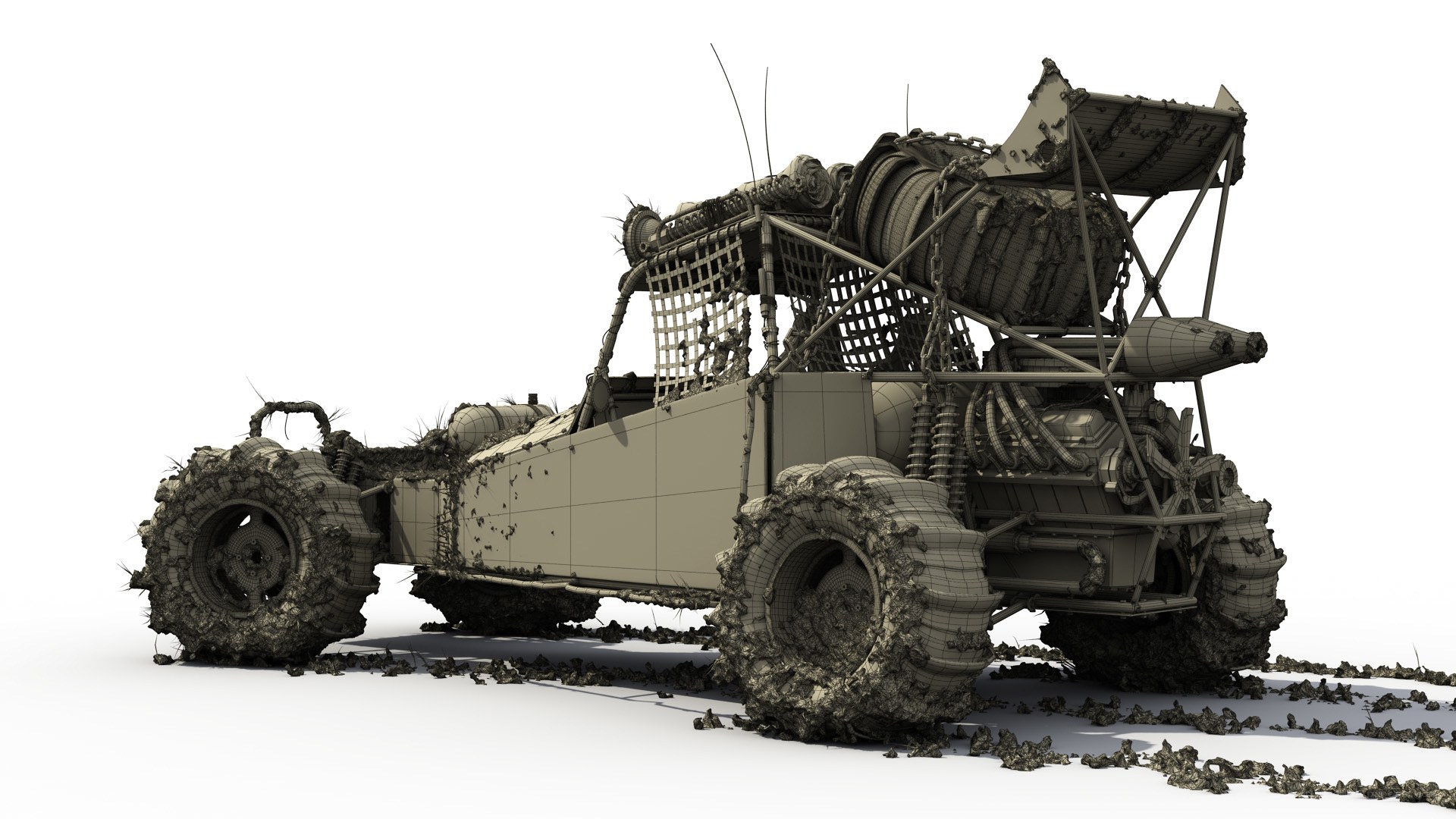 post-apocalyptic vehicle model