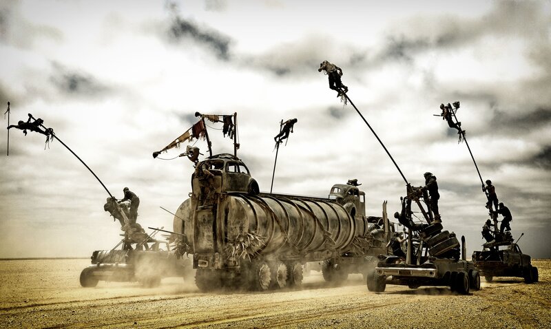 Post-apocalyptic Vehicles — Brown, Dramatic, Photograph