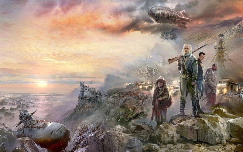 Post-apocalyptic war scene