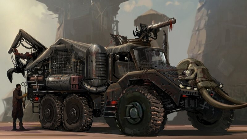 post-apocalyptic war truck