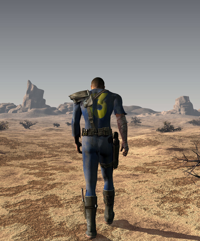 post-apocalyptic wasteland explorer