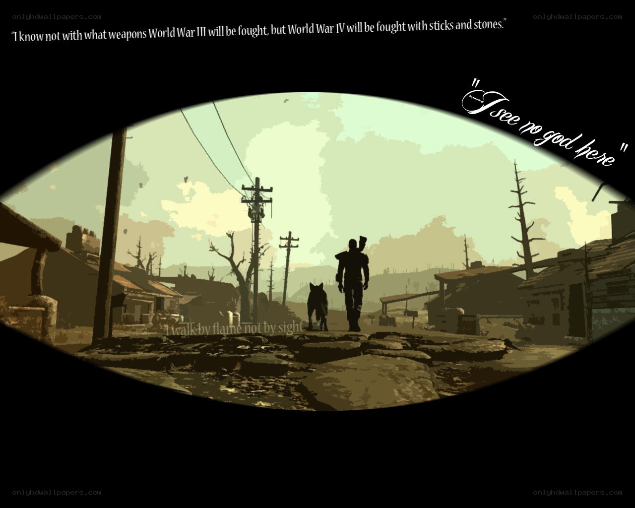 post-apocalyptic wasteland scene