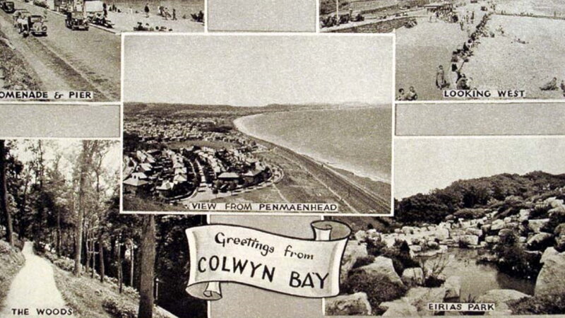 Postcard Collage of Colwyn Bay