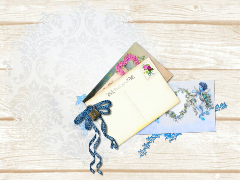 Postcards and Ribbon