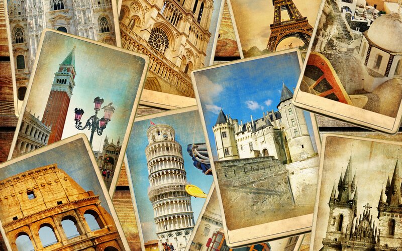 Postcards of European Landmarks