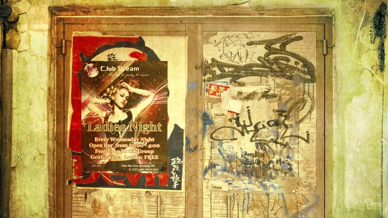 Poster on a Door