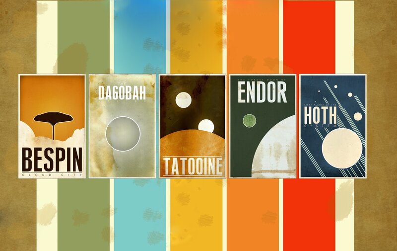 Posters of Fictional Planets