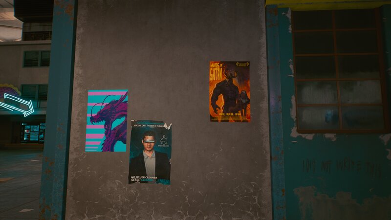 Posters on a Wall — Gray