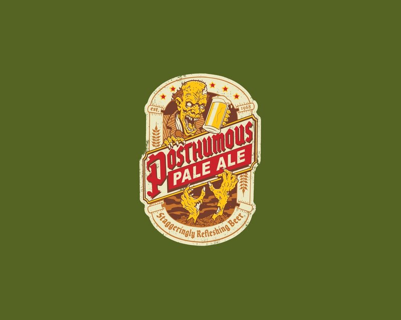 Posthumous Pale Ale label