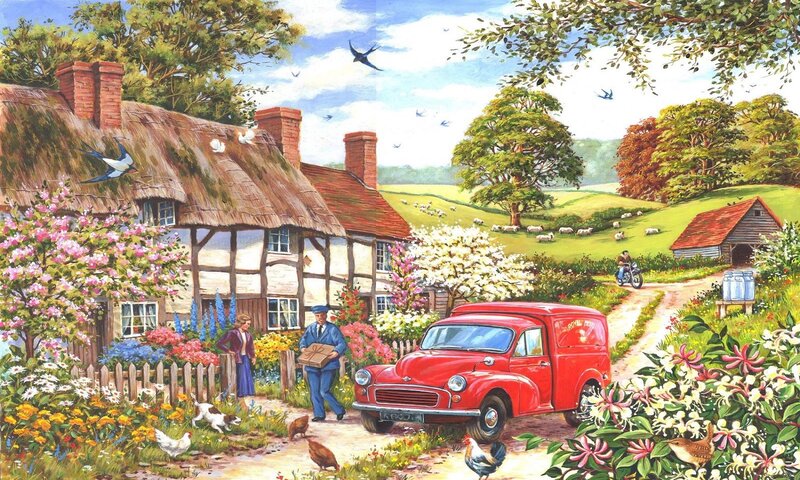 Postman Delivering Mail