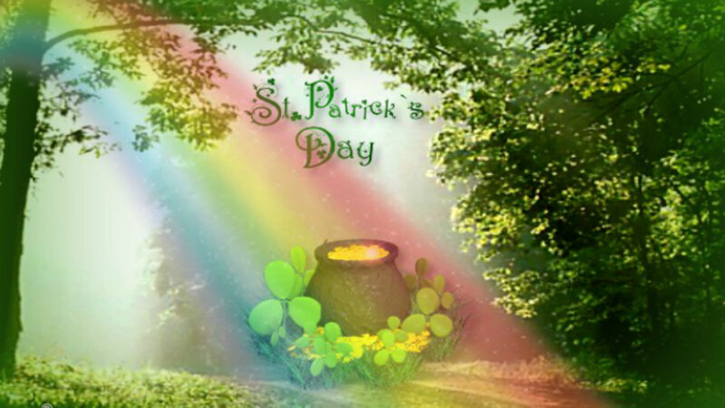 Pot of Gold at Rainbow End — Green