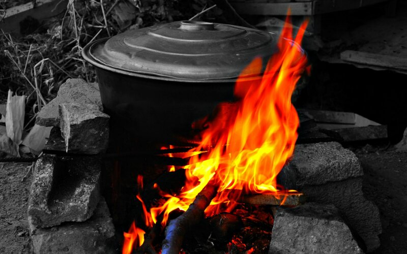 Pot over Fire