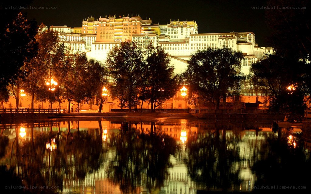 Potala Palace at night