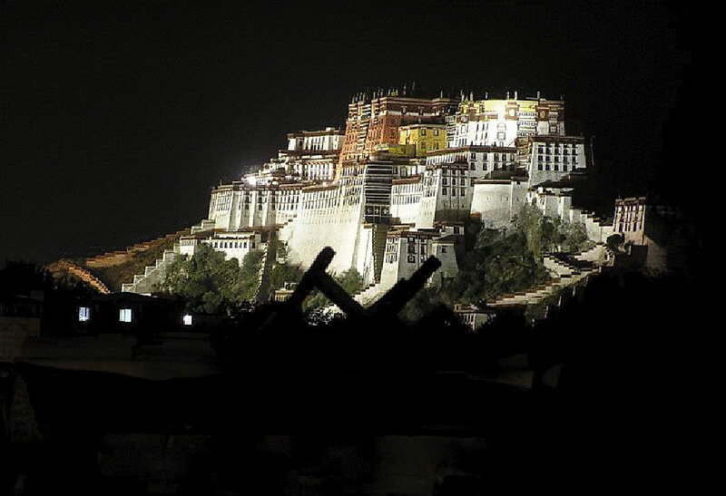 Potala Palace at night