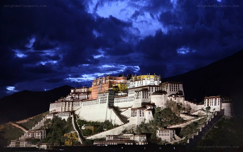 Potala Palace at night