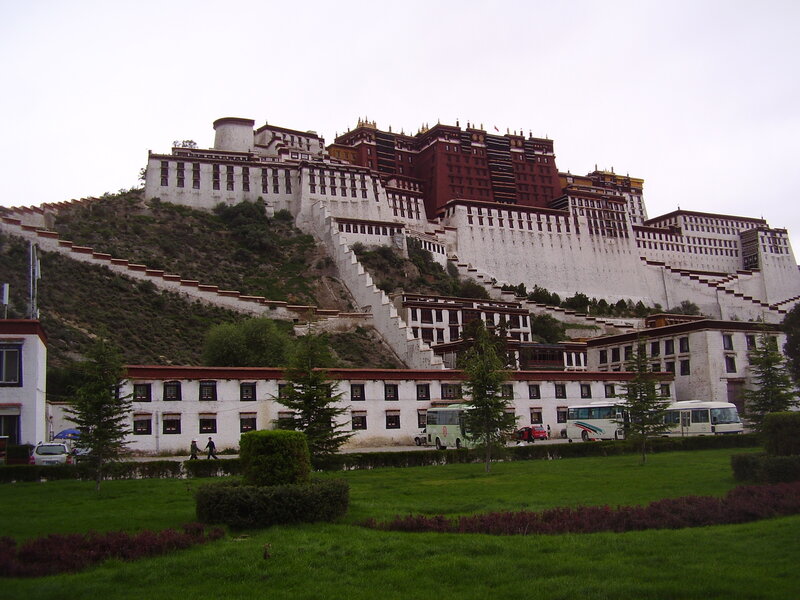 Potala Palace on Hill — White, Serene, Afternoon