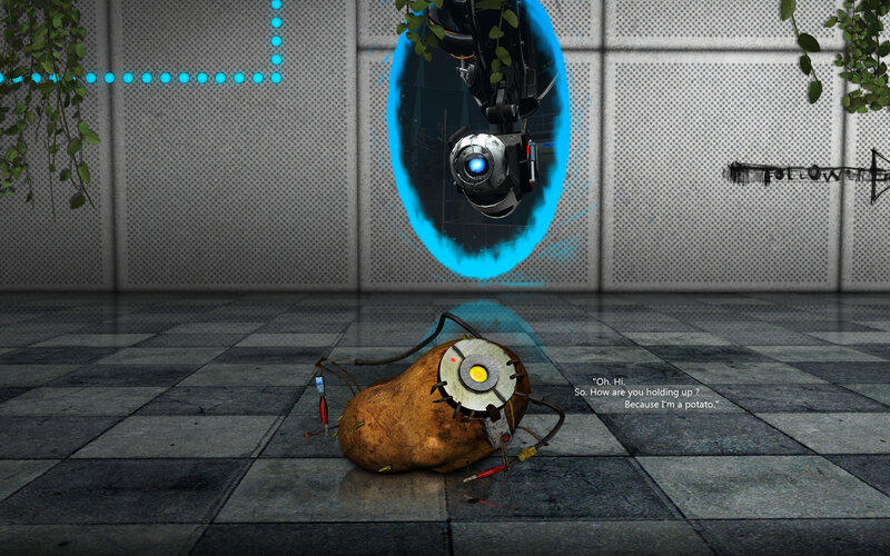 potato robot in lab
