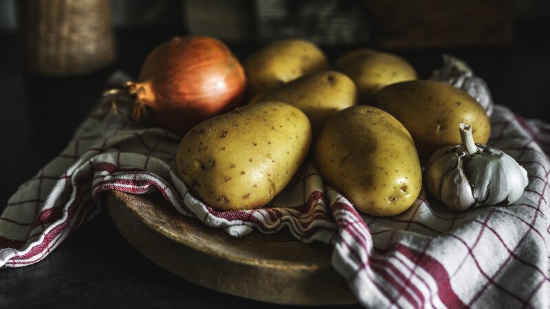 Potatoes and Onion