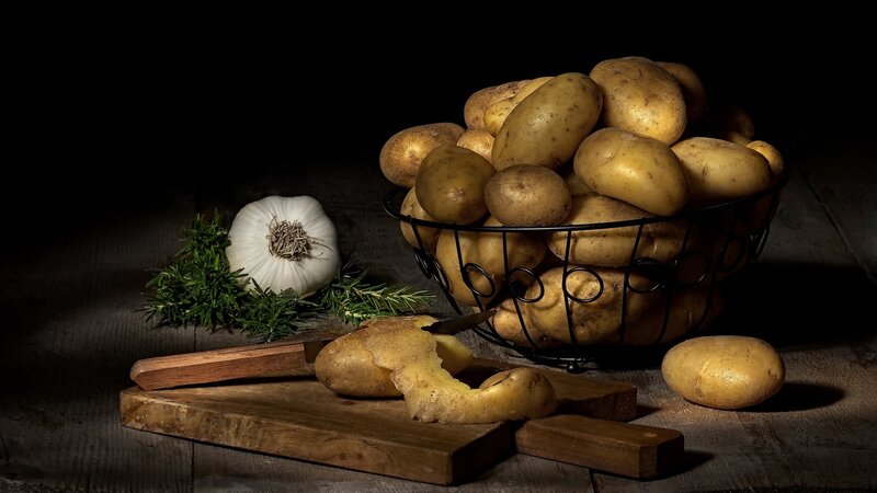 Potatoes in a Basket