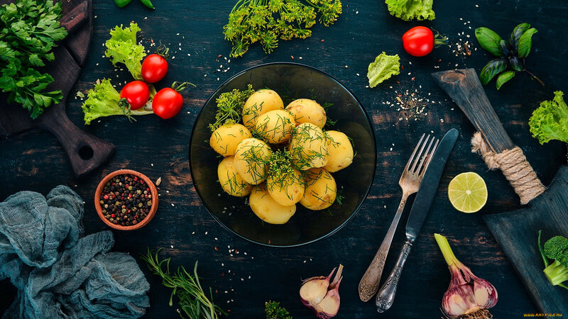Potatoes in a Bowl