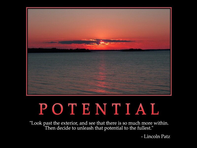 potential quote with sunset