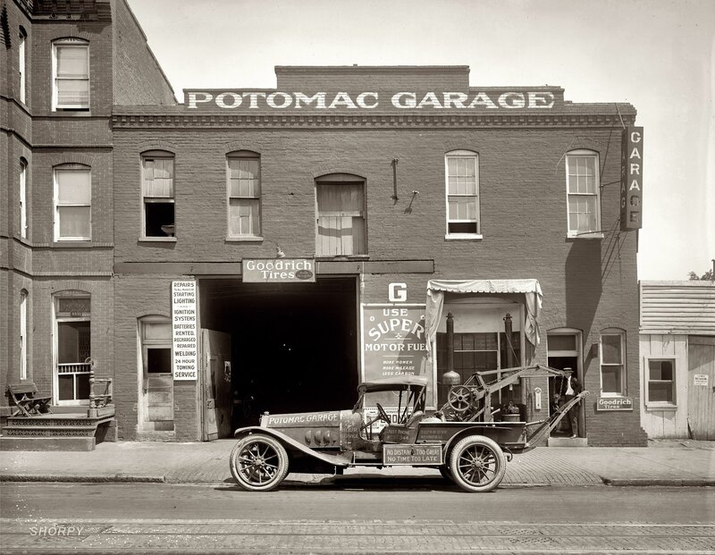 Potomac Garage in early 20th century