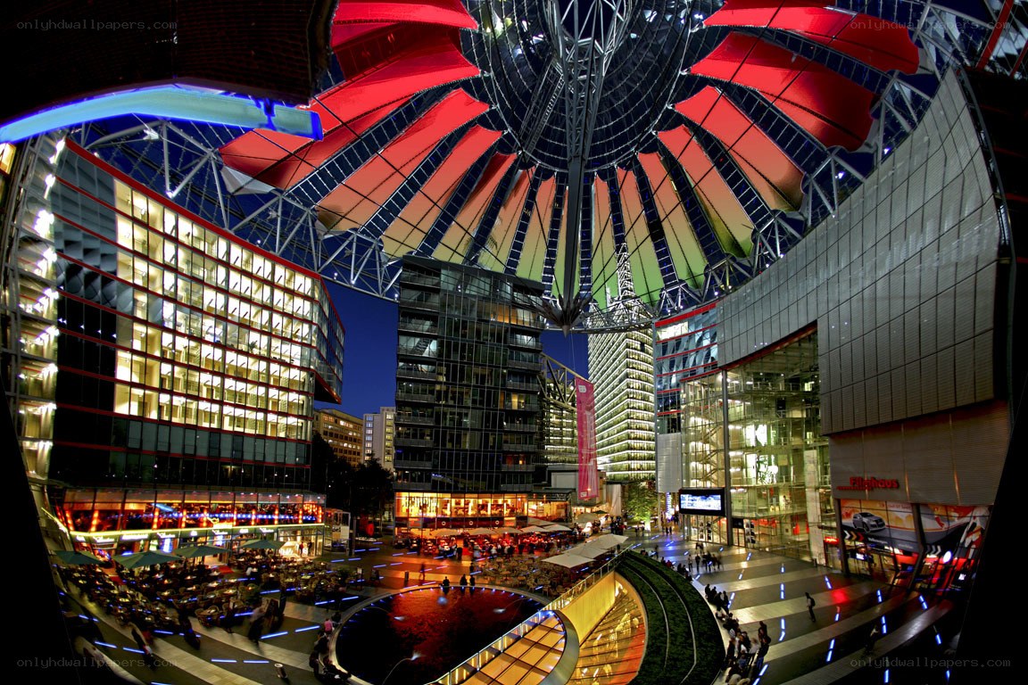 Potsdamer Platz at night