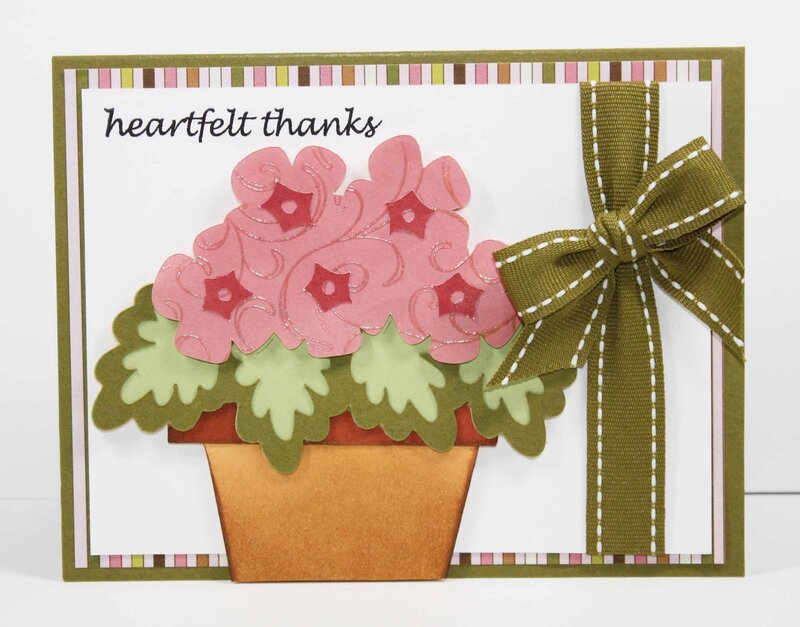 Potted Flowers Card