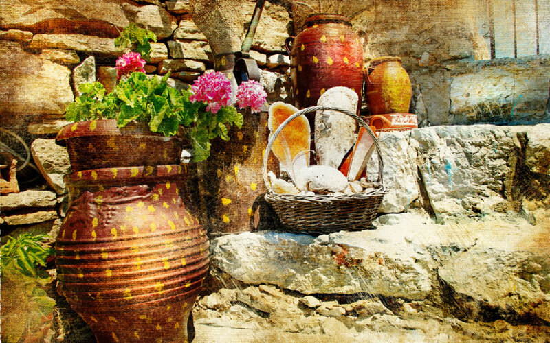 Potted Plants and Pottery