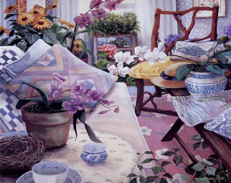 Potted Plants on Table