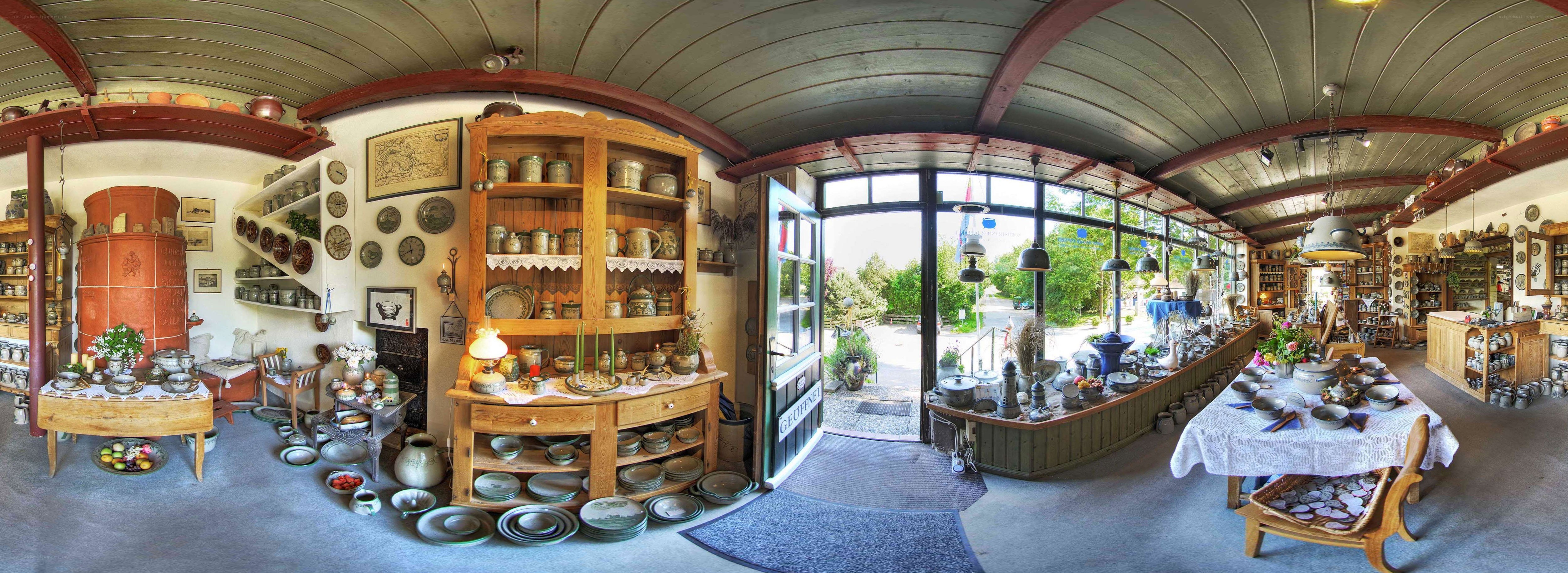 Pottery shop interior