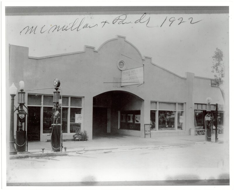 Pounds Motor Co. in 1922