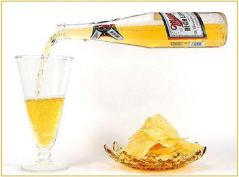 Pouring beer into a glass