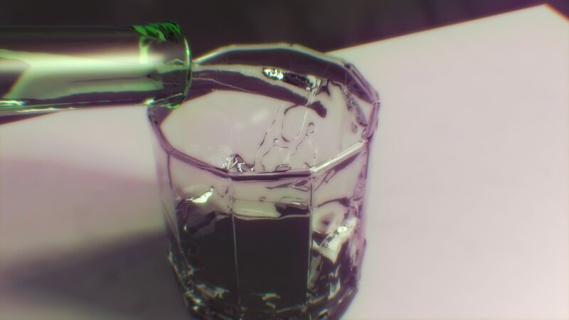 Pouring liquid into a glass