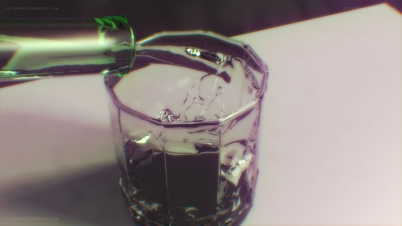 Pouring liquid into a glass