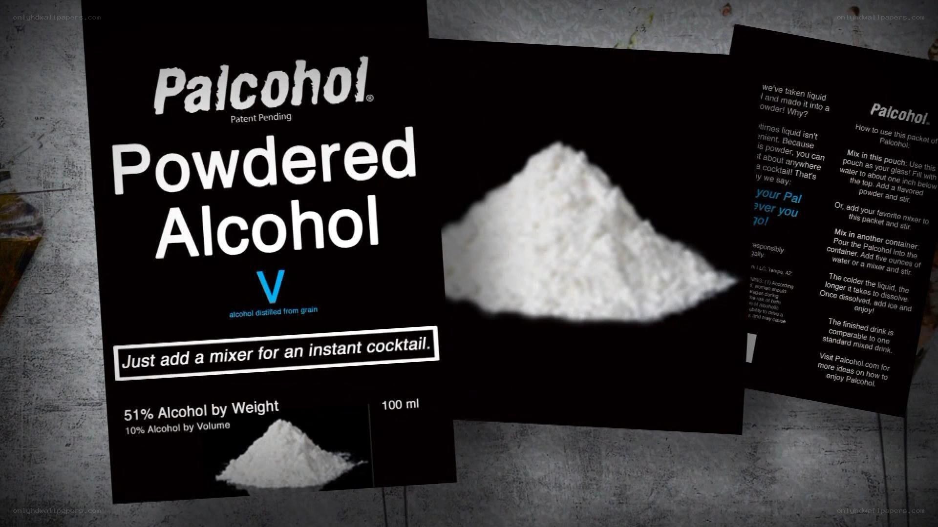 Powdered alcohol product