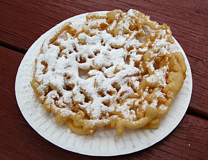 powdered funnel cake